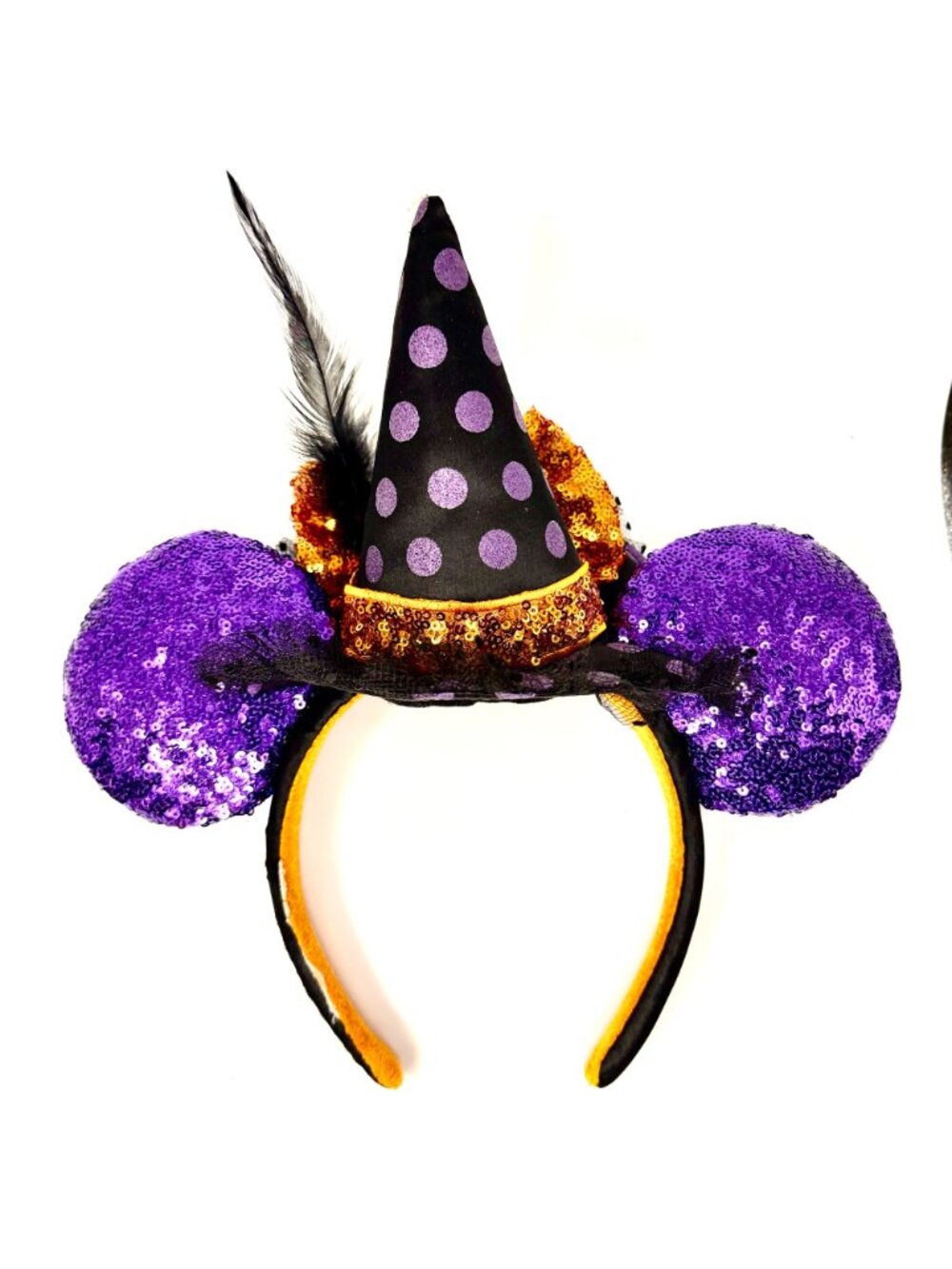 Disney Minnie Mouse Halloween Witch Ear Headband | Let's Get Wicked - Picture 4 of 5